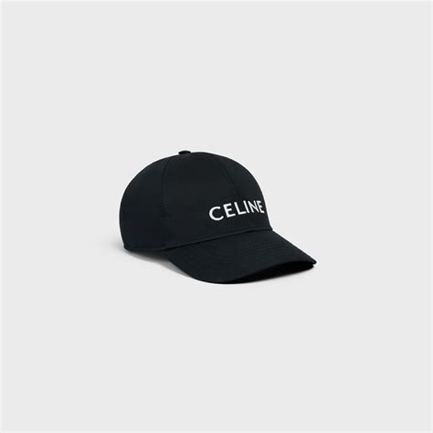 celine cotton baseball cap black.